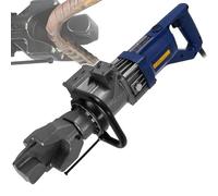 900W Electric Rebar Bender, Hydraulic Rebar Bending Machine, with Positioning Bolt, Bending Diameter: 4-16mm, Within 5s Bending Angle 0°-130°, for Round Steel Flat Iron,Blue