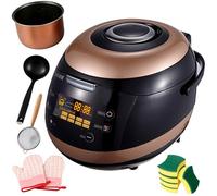 900W Fully Automatic Pearl Pot, 5L Commercial Cooking Pot with LED Smart Panel & Time Adjust, Insulation Function Temp Probe Commercial Milk Tea Pearl Maker for Bakery Dessert Shop