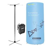 900W Portable Clothes Dryer For Travel, Electric Hot Air Drying Folding Wardrobe, Electric Heated Clothes Dryer With Cover, Stainless Steel, Easy To Install Star of Light