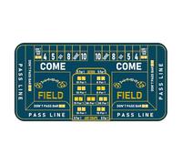 900x 400mm Craps Casino Games Mat, Non-Slip Blackjack Mat, Poker Table Mat Portable Craps Game Setup for Home Game Nights Fundraisers Gatherings