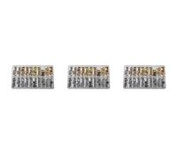 900X Waterproof Watch Crown Parts Replacement Assorted Gold & Silver Dome Flat Head Watch Accessories Repair Tool Kit