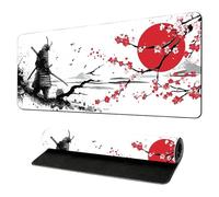 900x400 Extended Gaming Mousepad Japan Theme Art Non Slip Textured Rubber Base Durable Stitched Edge Extra Large Mouse Pads for Laptop Work Home