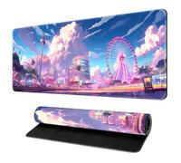 900x400 Extended Gaming Mousepad Japan Theme Art Non Slip Textured Rubber Base Durable Stitched Edge Extra Large Mouse Pads for Laptop Work Home