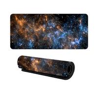 900x400mm Extended Mouse Mat Starry Night Universe Design Smooth Surface Computer Keyboard Pad Anti Fray Stitched Edges Gaming Mice Mat Includes Custom Personalised Style