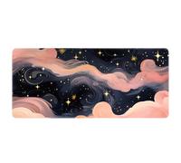 900x400mm Extended Mouse Mat Starry Night Universe Design Smooth Surface Computer Keyboard Pad Anti Fray Stitched Edges Gaming Mice Mat Includes Custom Personalised Style