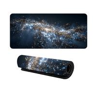 900x400mm Extended Mouse Mat Starry Night Universe Design Smooth Surface Computer Keyboard Pad Anti Fray Stitched Edges Gaming Mice Mat Includes Custom Personalised Style