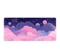 900x400mm Extended Mouse Mat Starry Night Universe Design Smooth Surface Computer Keyboard Pad Anti Fray Stitched Edges Gaming Mice Mat Includes Custom Personalised Style