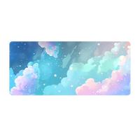 900x400mm Extended Mouse Mat Starry Night Universe Design Smooth Surface Computer Keyboard Pad Anti Fray Stitched Edges Gaming Mice Mat Includes Custom Personalised Style