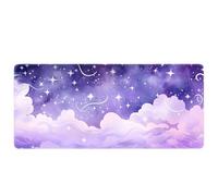 900x400mm Extended Mouse Mat Starry Night Universe Design Smooth Surface Computer Keyboard Pad Anti Fray Stitched Edges Gaming Mice Mat Includes Custom Personalised Style