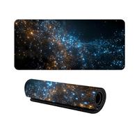 900x400mm Extended Mouse Mat Starry Night Universe Design Smooth Surface Computer Keyboard Pad Anti Fray Stitched Edges Gaming Mice Mat Includes Custom Personalised Style