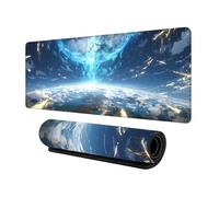 900x400mm Extended Mouse Mat Starry Night Universe Design Smooth Surface Computer Keyboard Pad Anti Fray Stitched Edges Gaming Mice Mat Includes Custom Personalised Style