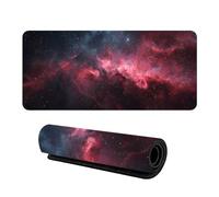 900x400mm Extended Mouse Mat Starry Night Universe Design Smooth Surface Computer Keyboard Pad Anti Fray Stitched Edges Gaming Mice Mat Includes Custom Personalised Style