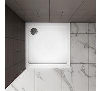 900x900mm Shower Enclosure Base Square White Shower Stone Tray Include Waste Trap