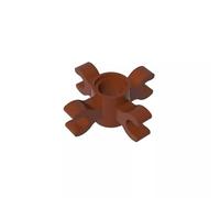 90202 Ornaments Technic Pin Connector Round with 4 Clips 50 Pieces GDS-1178 Compatible with Lego Building Blocks Color:Reddish Brown