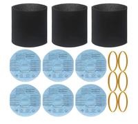 90585 Foam Sleeve Filter & 9010700 Reusable Dry Filter Discs & Retaining Band Compatible with Most Shop-Vac, Vacmaster & Genie Shop Vacuum Cleaner, VF2002 Dry Disc Filter. Part #9010700 and 9013700
