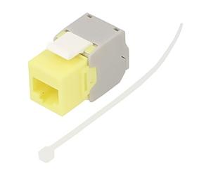 90691 RJ45 Module Trapezoid Yellow Cat: 6a to Cable RJ45 Female -20-85°C GOOBAY