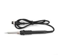 907A Soldering Iron Handle for 936 852 853D Stations| 50W Fast Heat Tip with 5-Hole Interface| Ergonomic Metal Grip for Welding Repair Work| Black Silver