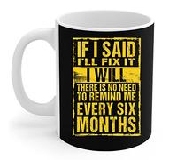 908 Coffee Mug Tea Cup Ceramic Travel Mug Novelty Christmas Gifts 330ml Mechanic - Cool Vintage Handyman Mechanic If I Said I'll Fix It