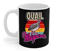 908 Coffee Mug Tea Cup Ceramic Travel Mug Novelty Christmas Gifts 330ml Quail Lover - Retro Vintage Quail Whisperer Quail Farmer Bird Lover