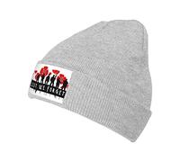 908 Unisex Beanie Hat Memorial Day Cross Lest We Forget Chemo Hat Lightweight Plain Knit Hat Baggy Watch Hat for Cycling Running Outdoor