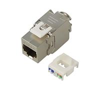 90864 RJ45 Module Trapezoid Silver Cat: 6a to Cable RJ45 Female 8p8c GOOBAY