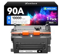 90A Toner Cartridge Black 1-Pack High Yield with Chip Replacement for HP 90A CE390A Toner Cartridges Compatible with HP Laser Jet Enterprise 600 M601 M602 M603 M4555 MFP M602x M602n M603dn Printer Ink