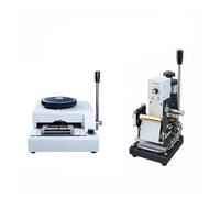 90AS Hot Foil Stamping Bronzing Embossing Branding Press Machine Manual, PVC Card Leather Paper for Make Name Card Code Printer DIY Personalization(68D and 90AS)