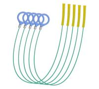 90cm / 35 Inch Flexible Drain Unblocker Rods (5 Pack) Reinforced Metal Snake for Sink, Bath, Shower & Outdoor Drains Heavy Duty Pipe Cleaner Tools Hair Clog Remover Kit
