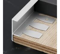 90cm Aluminium Corner Guard Baguette D'Angle - 3 Pieces Flexible Profile for Stair Renovat Protect Fur Corners & Eds (Bronze 8mm)