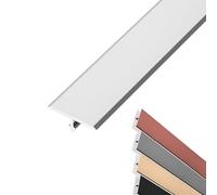 90cm Aluminum T Molding Floor Transition Strips Divider Trim for for Threshold Joining Flooring Gaps(Silver,W4cm/1.57in)