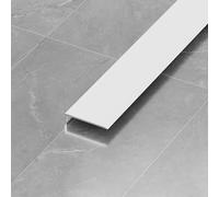 90cm AluminumTrim - 3 Pieces, Easy Install, Minimalist Design for Bathroom Upgrade, Wall Protect Angle, Waterproof &(Water Chestnut White, 3x1cm)
