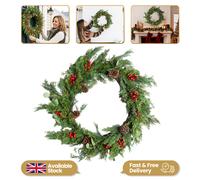 90cm Artificial Cedar Christmas Door Wreath Decor