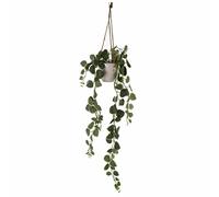 Leaf 90Cm Artificial Potted Trailing Hanging Natural Look Plant Realistic - String Of Hearts, Green