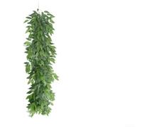 90cm Artificial Silk Elaeagnus Vine Green Hanging Decor(B) | Lifelike silk texture, natural green silver tones, realistic leaf pattern, no watering needed, long lasting