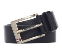 (90cm, Black) Tommy Hilfiger Mens Aly Plain Leather Belt