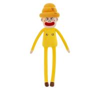 90cm Cartoon Plush Toy Doll with Funny Face and Hat, Soft Stuffed Character Pillow for Sofa or Bedroom, Whimsical Long-Leg Design Plush Doll for Girls, Home Decoration and Playtime Fun