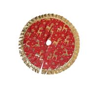 90cm Christmas Tree Decoration Skirt, Printed Floor Mat Large Christmas Tree Blanket for Decoration Skirt