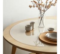 (90cm) Clear Round PVC Table Protector Waterproof Mat