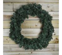 90cm Diameter Plain Green Luxury Imperial Pine Christmas Door Wreath