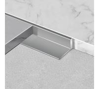 90cm Grey Tile Ed Trim - 3 Pieces Aluminum Flo Molding, Easy Installat for Kitchen & Bathroom, Protects & Detes Your Ceic Tiles (12mm)
