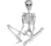 90cm Halloween Skeleton Full Body Skeleton with Movable Joints for Halloween Party Home Garden House Patio Decorations (1pc)