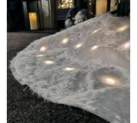 90cm LED White Fur Fabric Christmas Tree Skirt