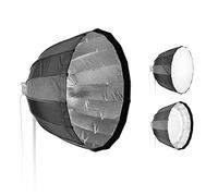 90cm Parabolic Softbox Para Softbox Foldable Studio Interior Reflector Umbrella for Studio Speed Light Lite Flash Lamp Strobe Lighting Studio Video Shooting Photo Photography