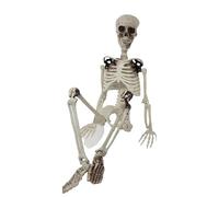 90cm Poseable Human Skeleton Halloween Decoration Skull Hanging Party Pose 3ft