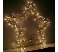 90cm Premier Twinkling LED Gold Star Silhouette Christmas Decoration in Warm White Samuel Alexander Gold One Size