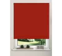 Thermal Blackout Roller Blinds - Red / 90cm
