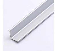 90cm Self-Adhesive Aluminum Angle Strip, 3 Pack Wall & Ceiling Transition Profile For Smooth Edges, Durable Finish, Perfect For Home Décor & Renovation(Matte silver,10x20mm)