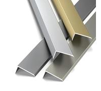 90cm Self-Adhesive Aluminum Tile Edge Trim | L-Shape Floor Transition Strip For Laminate Flooring, Doorways, And Wall Edging(Silver,W1.5cm)