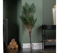 90cm Set of 3 Light up Christmas Fir Twig with 90 Warm White LEDs (Twigs only)