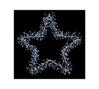 90cm Silver Star Cluster Wall Window Decoration with 320 White LED